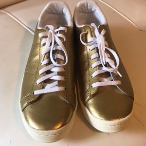 Brand New Gold New Balance Sneakers